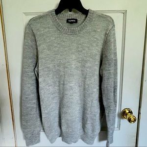 Express - Supersoft Crew Neck Sweater - Lightgray